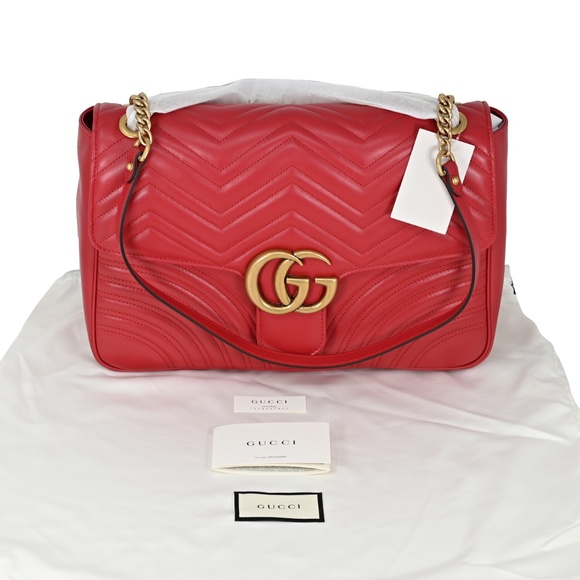 Gucci Large GG Marmont Leather Shoulder Bag - Picture 5 of 8